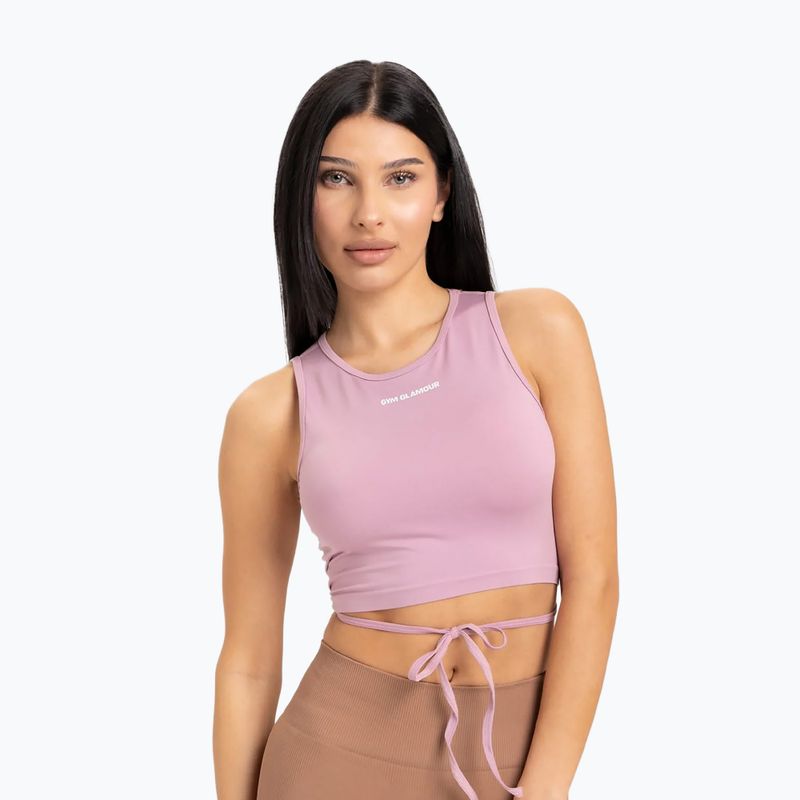 Women's workout top Gym Glamour Tied Pink 442 3