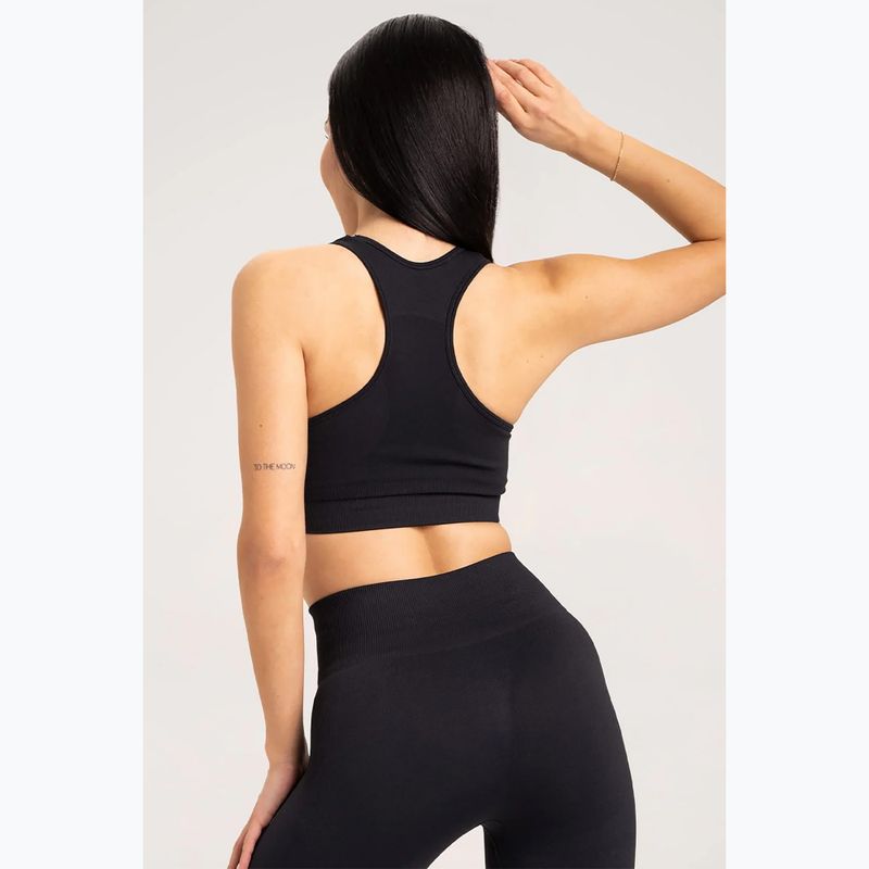 Gym Glamour Compress Black 458 fitness bra 2