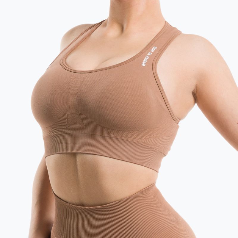 Gym Glamour Compress Cappuccino 460 fitness bra 4