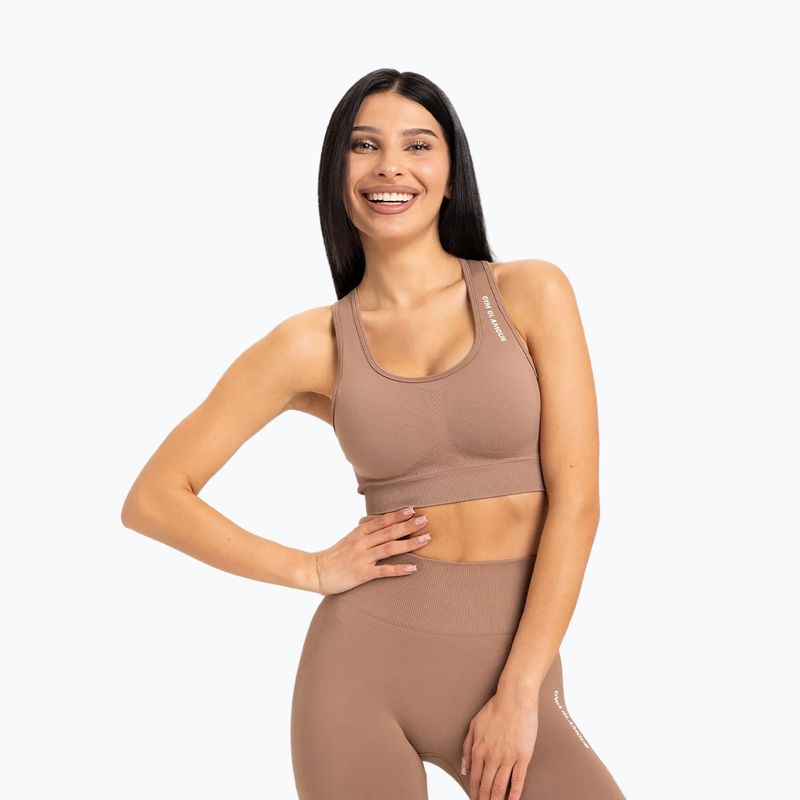 Gym Glamour Compress Cappuccino 460 fitness bra
