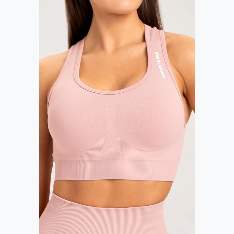 Gym Glamour Compress Rose Tan 462 fitness bra 3