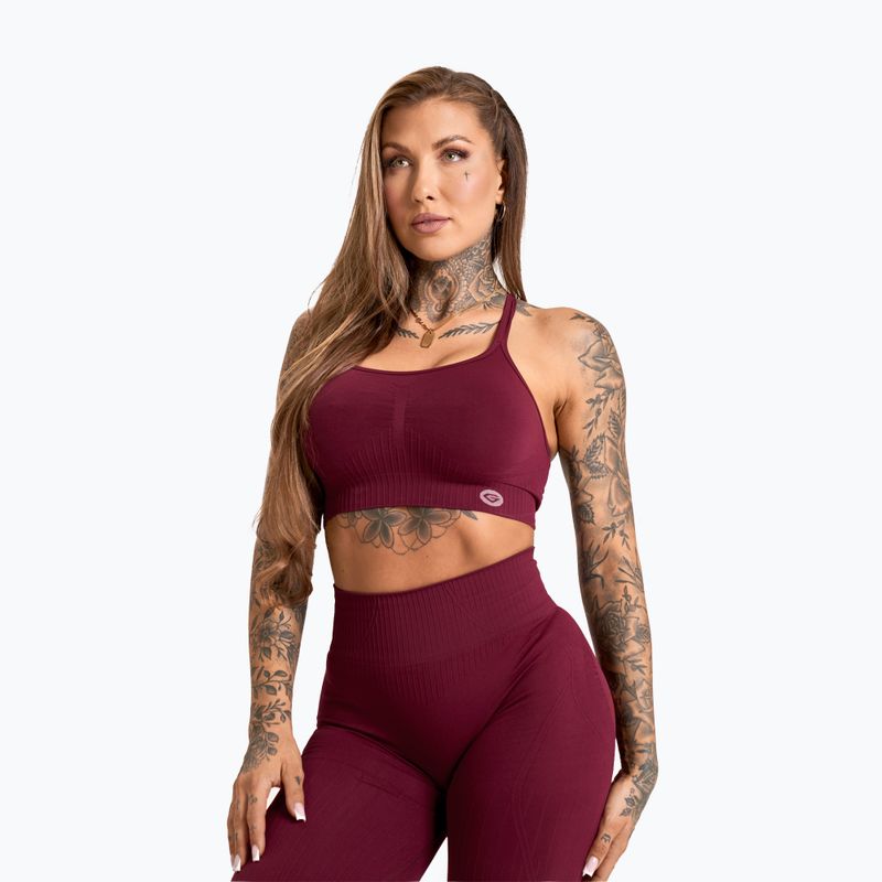 Women's training leggings Gym Glamour Push Up 2.0 merlot 5