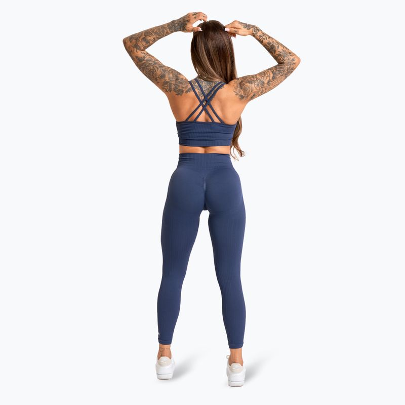 Women's training leggings Gym Glamour Push Up 2.0 denim 4