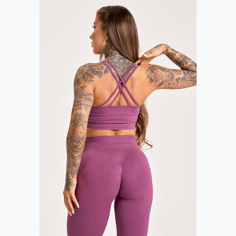 Women's training leggings Gym Glamour Push Up 2.0 merry berry 6