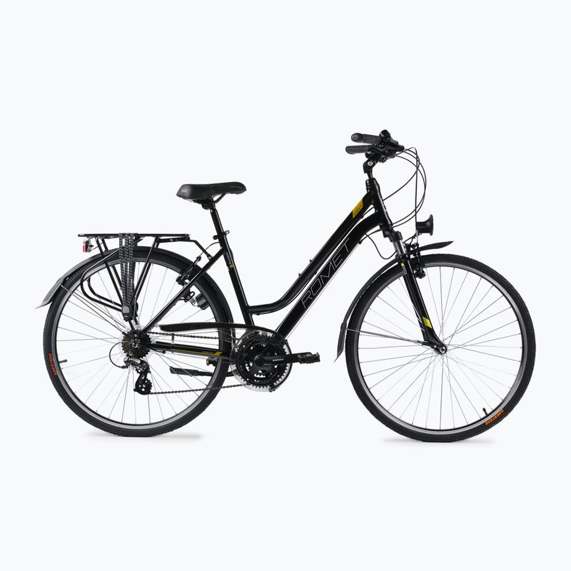 Women's trekking bike Romet Gazela black-yellow R23A-TRE-28-19-2869A
