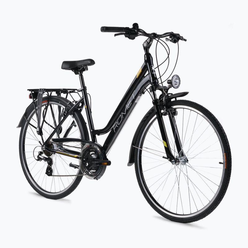 Women's trekking bike Romet Gazela black-yellow R23A-TRE-28-19-2869A 2