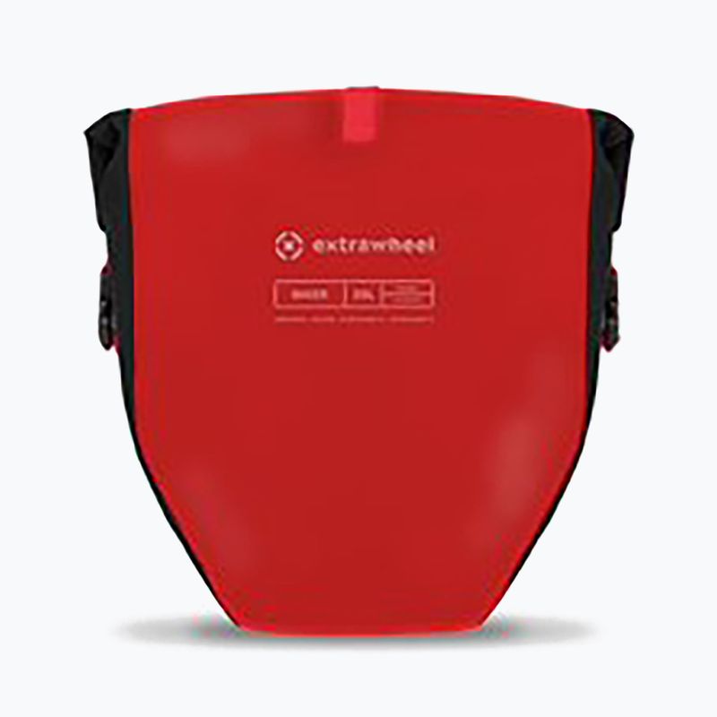 Extrawheel Biker 25L bike panniers 2 pcs black/red E0119 3