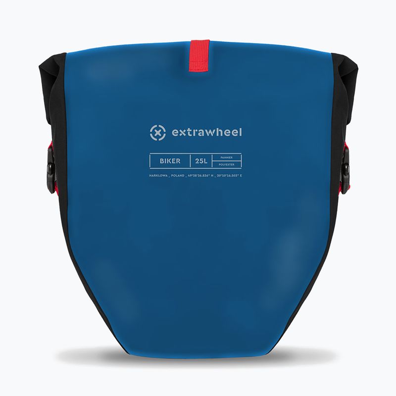 Extrawheel Biker 2 x 25 l blue/black bike panniers 3