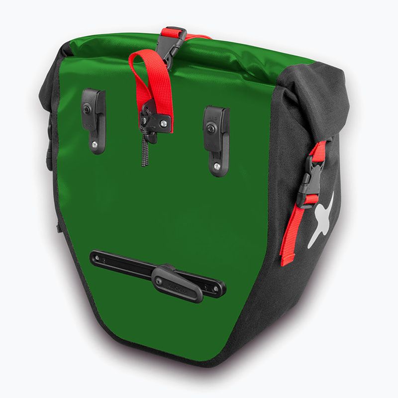 Extrawheel Biker 2 x 25 l green/black bike panniers 2