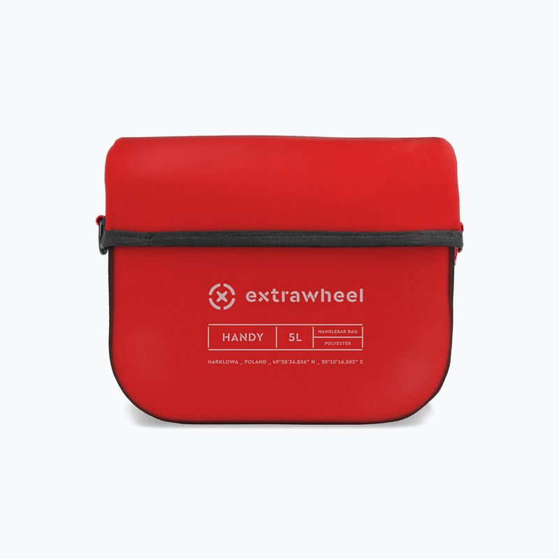 Extrawheel Handy 5L handlebar bike bag black/red E0157 2