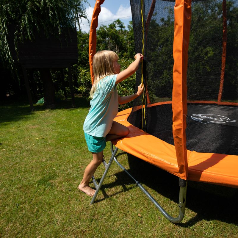 HUMBAKA Super 244 cm orange garden trampoline Super-8' Tramps 5