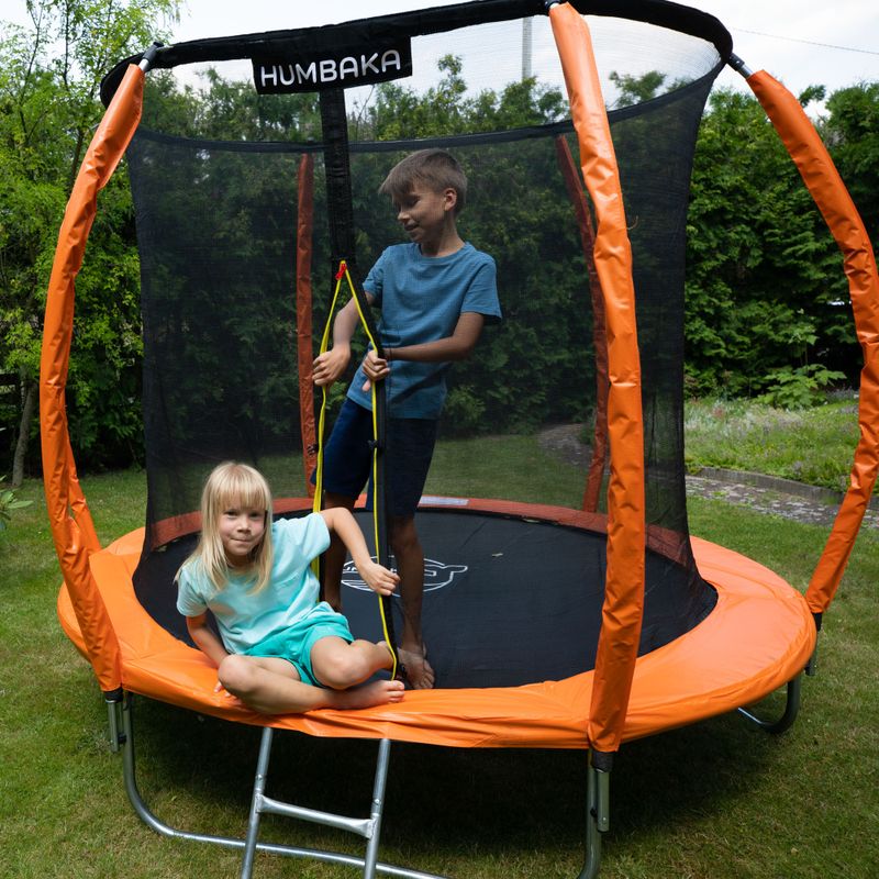 HUMBAKA Super 244 cm orange garden trampoline Super-8' Tramps 10