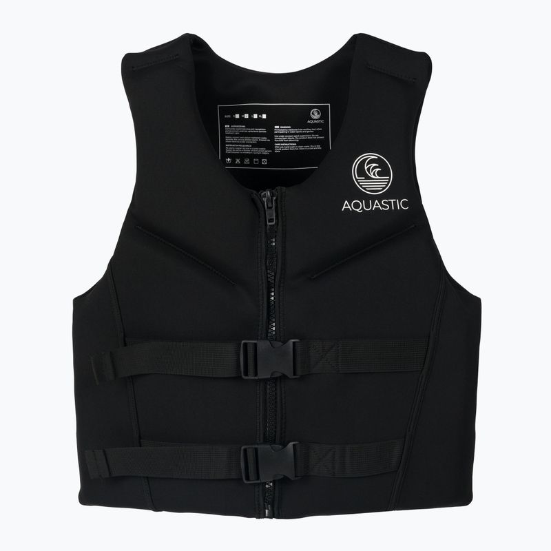 Men's AQUASTIC safety waistcoat black AQS-LVM