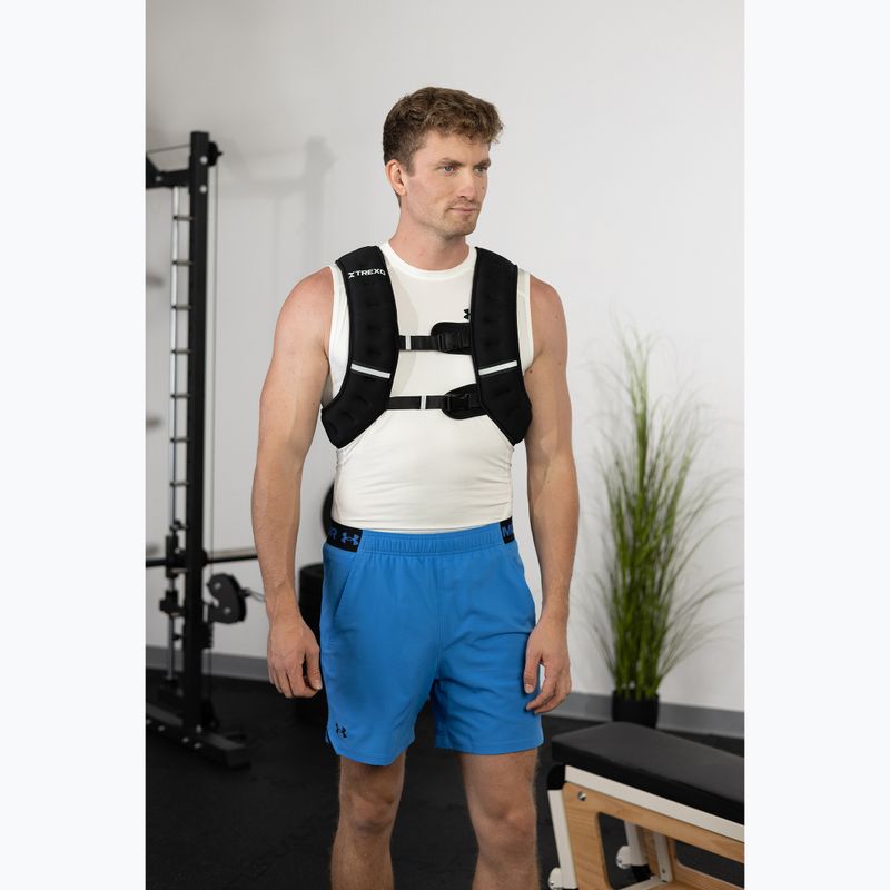 TREXO 8kg weight training waistcoat black WV-08 3