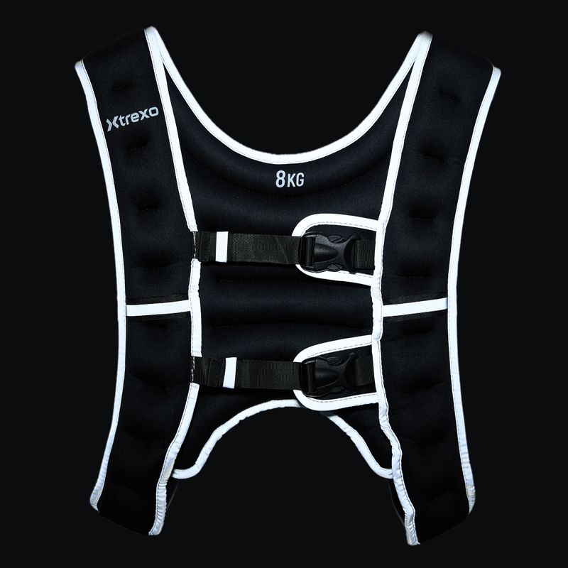 XTREXO 8kg weight training waistcoat black WV-08 7