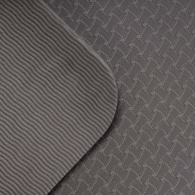 TREXO yoga mat TPE 6 mm black YM-T01C 4