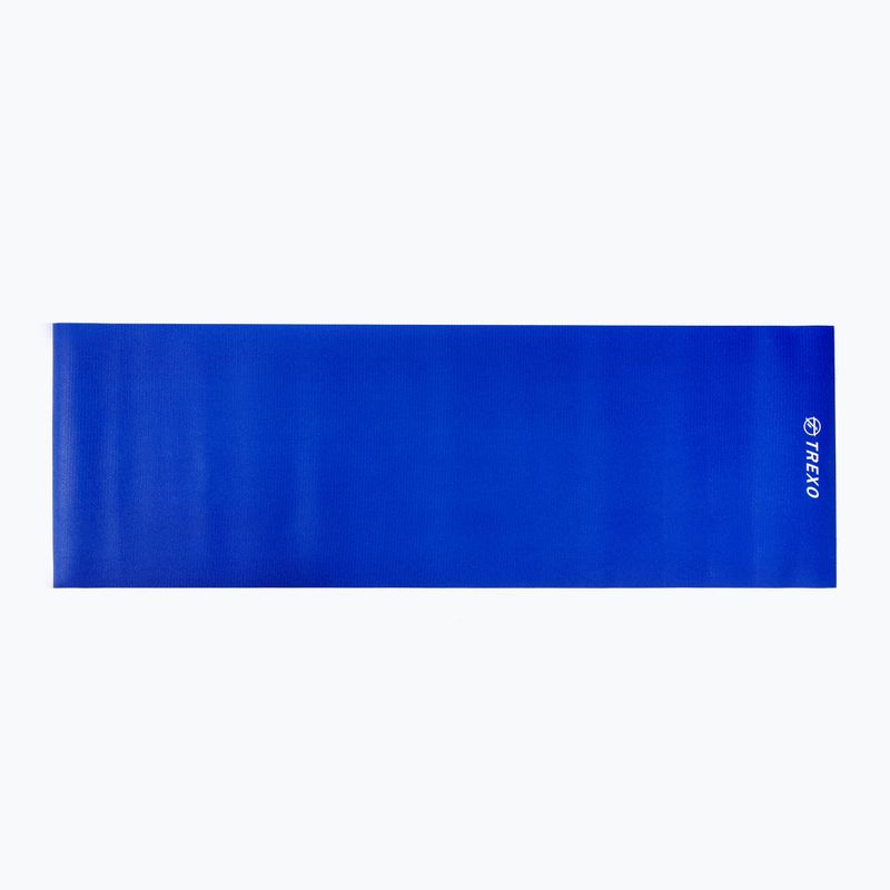 TREXO yoga mat PVC 6 mm blue YM-P01N 2