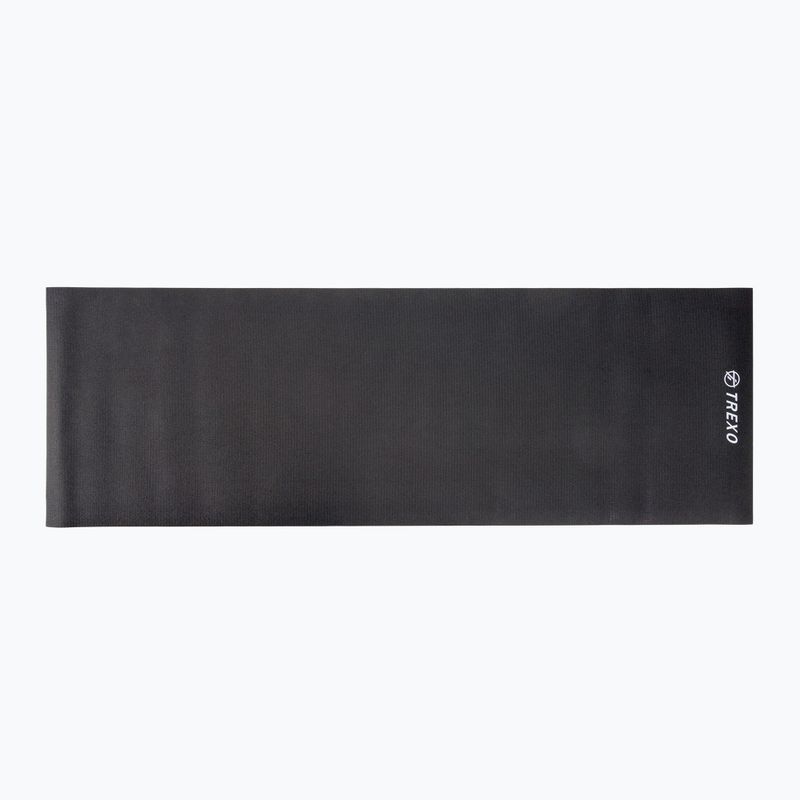 TREXO PVC 6 mm yoga mat black YM-P01C 2