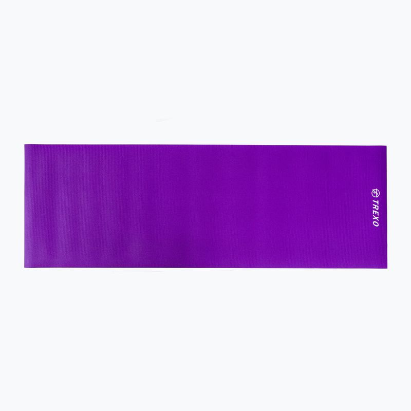 TREXO yoga mat PVC 6 mm purple YM-P01F 2