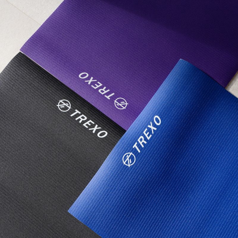XTREXO yoga mat PVC 6 mm purple YM-P01F 9
