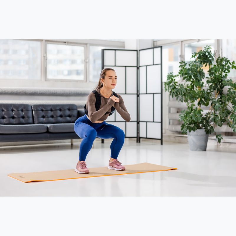 XTREXO Yoga mat TPE cork 6 mm orange YM-C01P 6