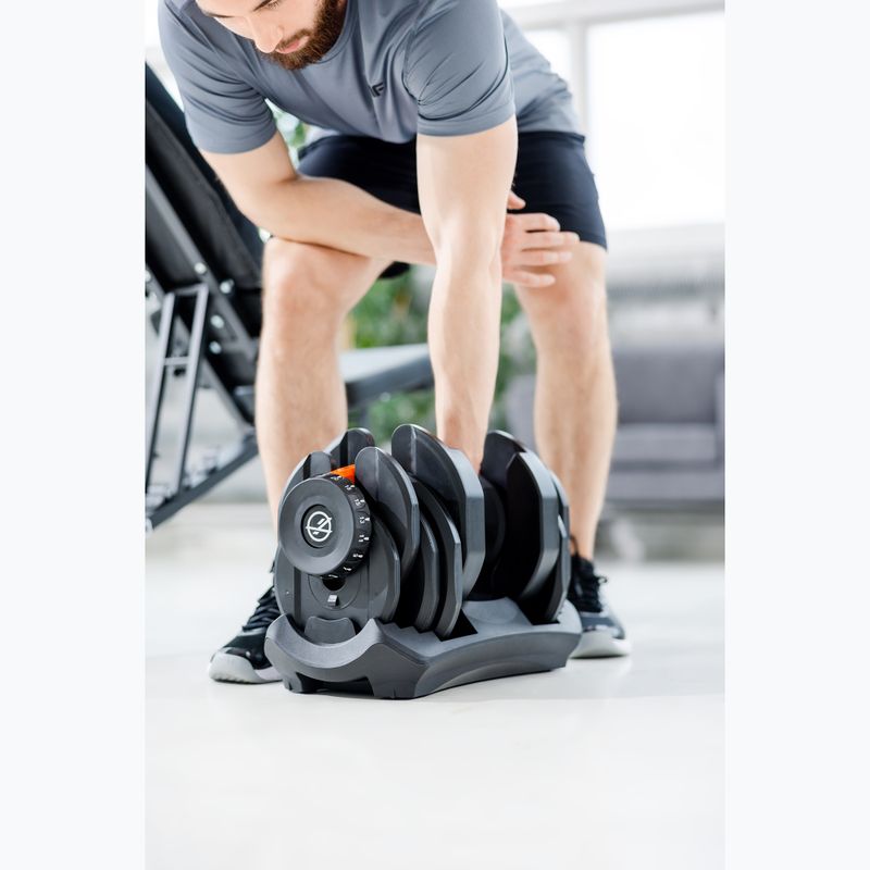 XTREXO ADT-40-BF adjustable dumbbell 40 kg black 7