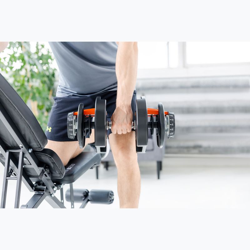 XTREXO ADT-40-BF adjustable dumbbell 40 kg black 8