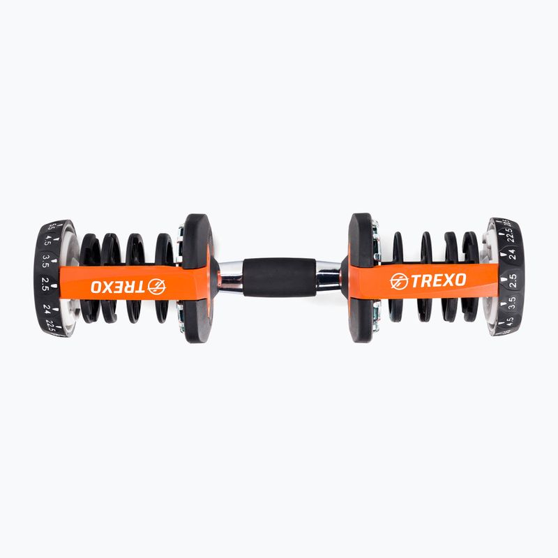 TREXO adjustable dumbbell black ADT-24 24 kg 5