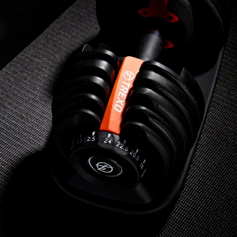 XTREXO adjustable dumbbell black ADT-24 24 kg 10