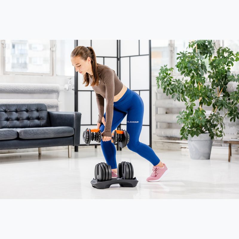 XTREXO ADT-24-BF adjustable dumbbell 24 kg black 11