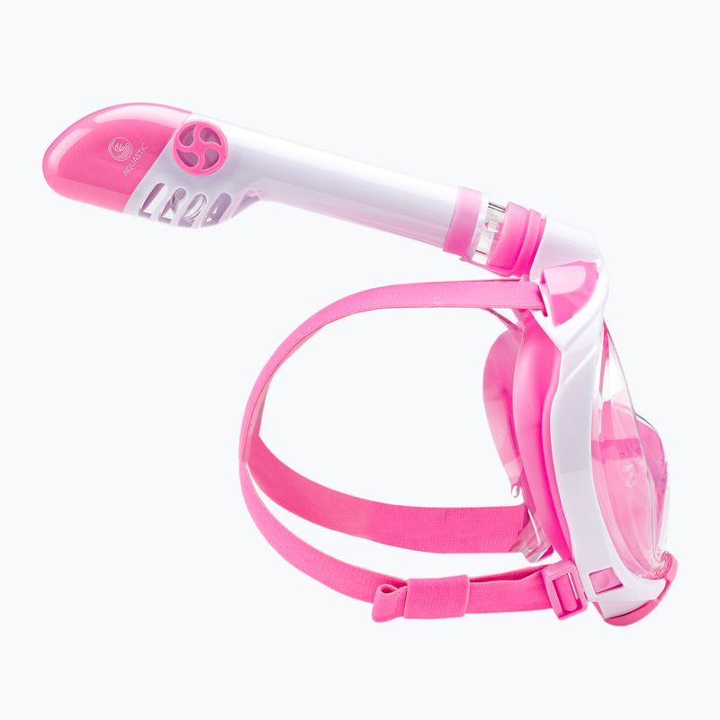 Children's full face mask for snorkelling AQUASTIC pink SMK-01R 6