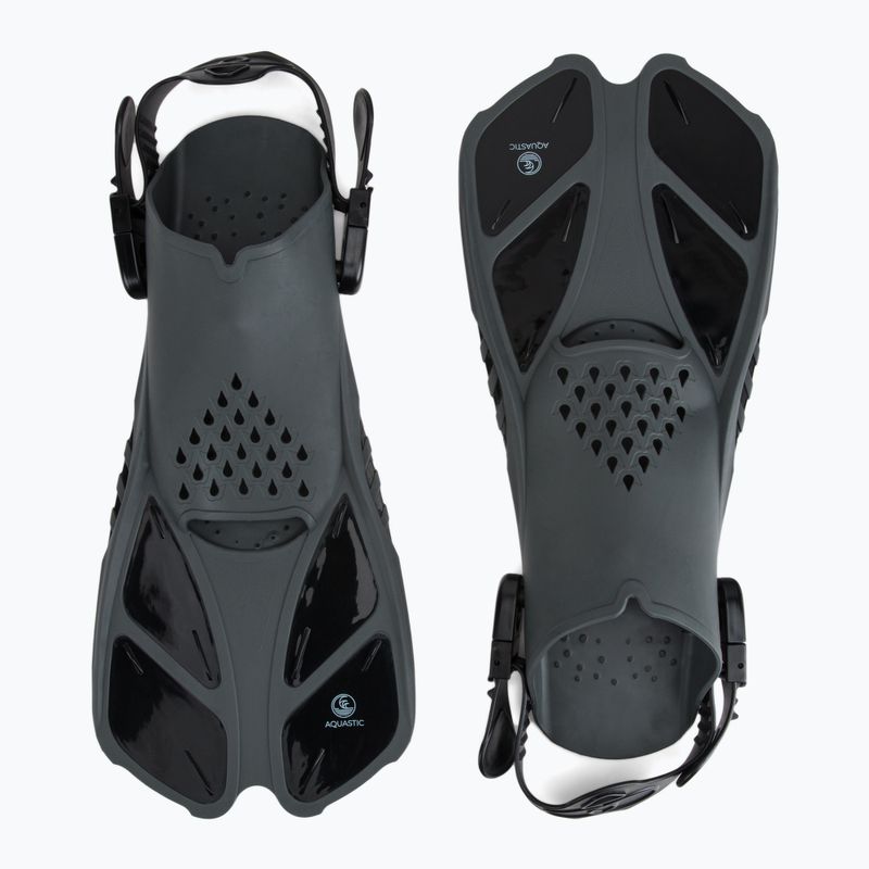 AQUASTIC Snorkelling Kit Black SMFK-01LC 7