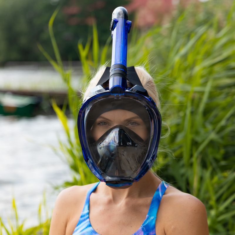 AQUASTIC Fullface snorkelling set blue SMFA-01LN 16