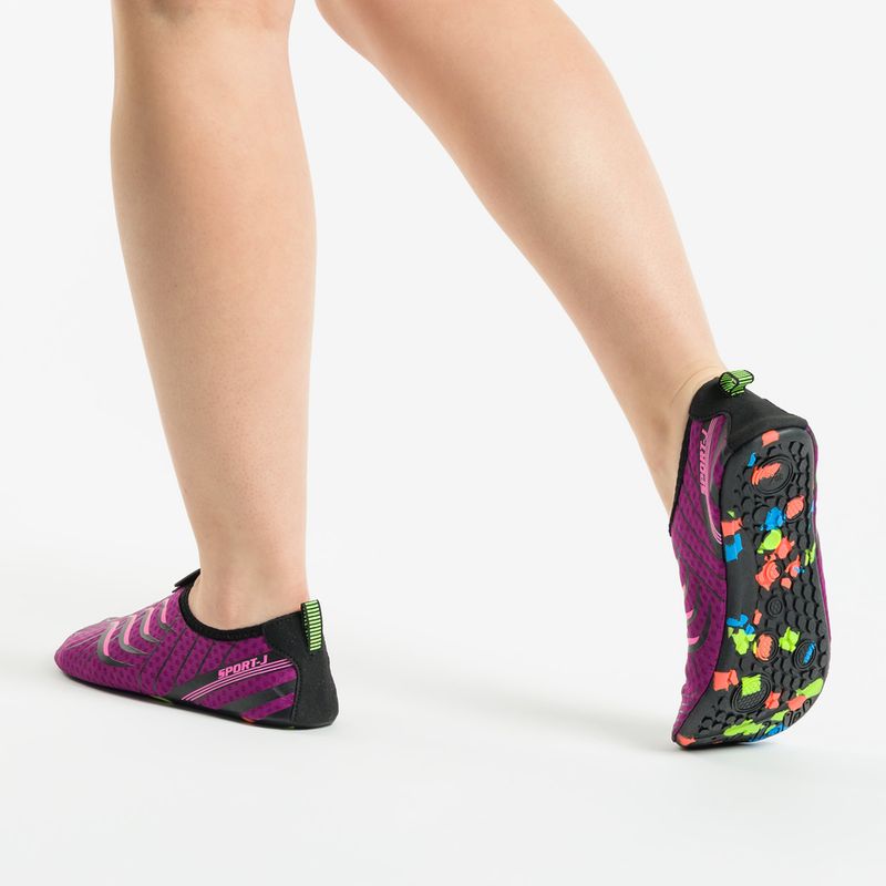AQUASTIC Aqua water shoes purple WS008 5