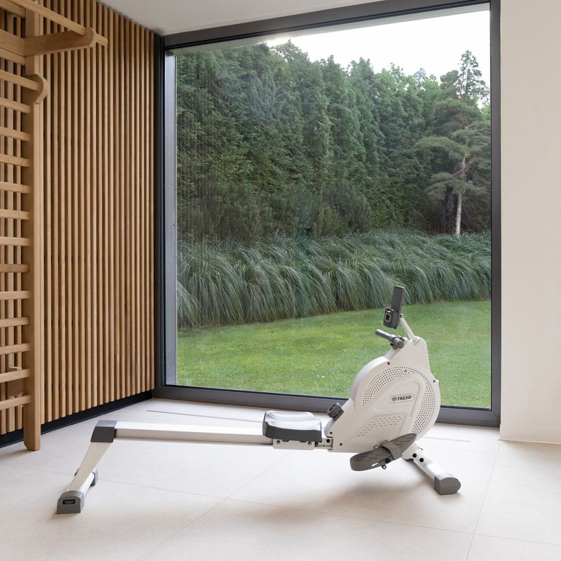 XTREXO rowing machine white RM100 5