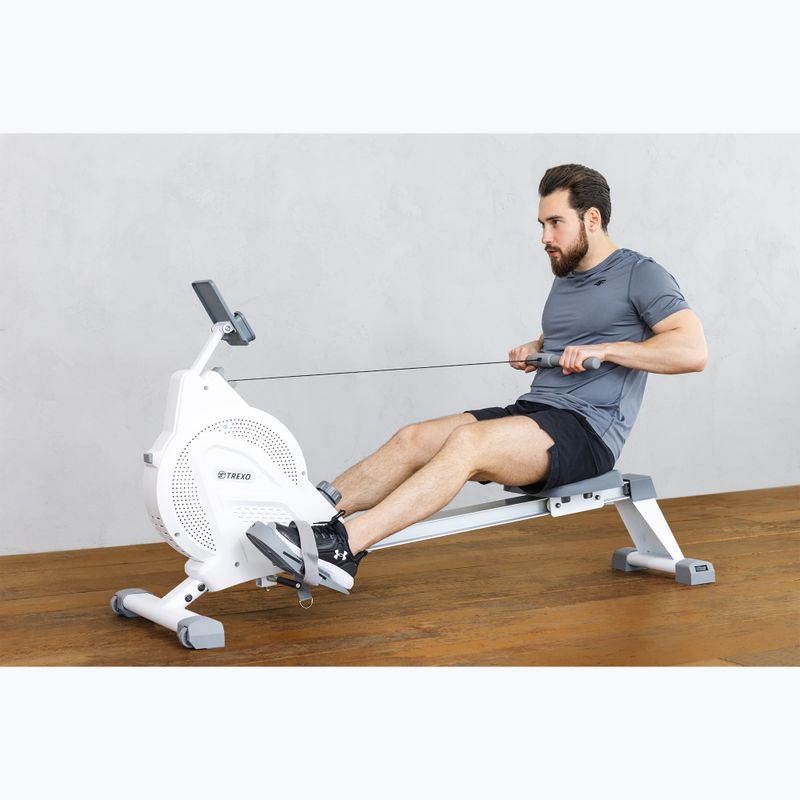 TREXO rowing machine black RM100 5