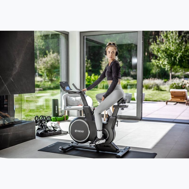 TREXO stationary bike black EB-500 16