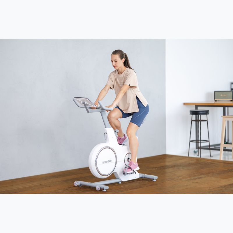 TREXO stationary bicycle white EB-500 4