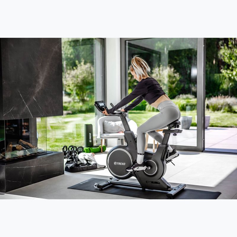 TREXO stationary bike black EB-500S 4