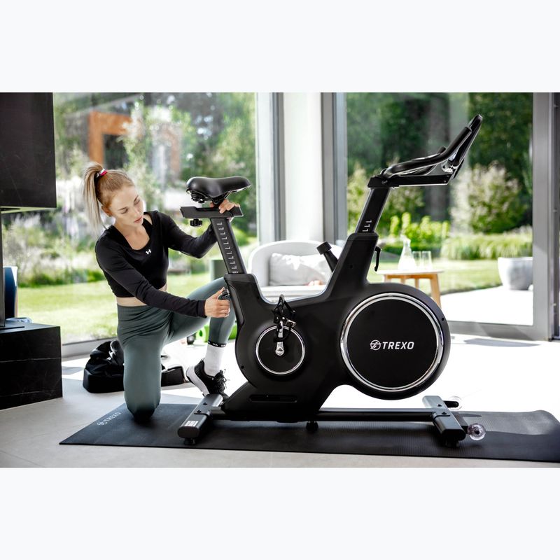 TREXO stationary bike black EB-500 6