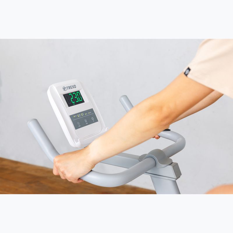 XTREXO stationary bike white EB-500S 6