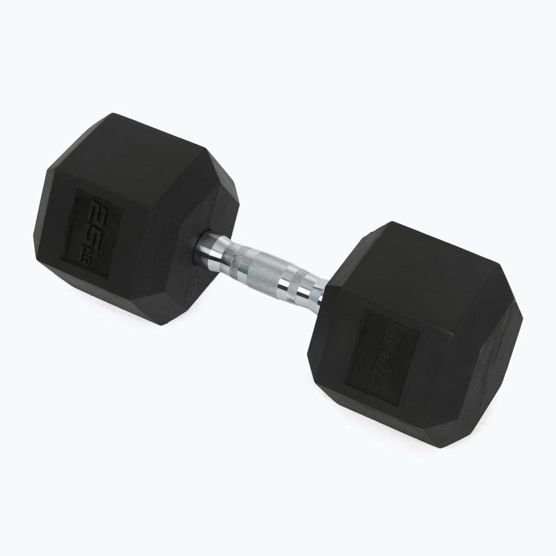 XTREXO Hex HXD250 rubberised dumbbell 25 kg