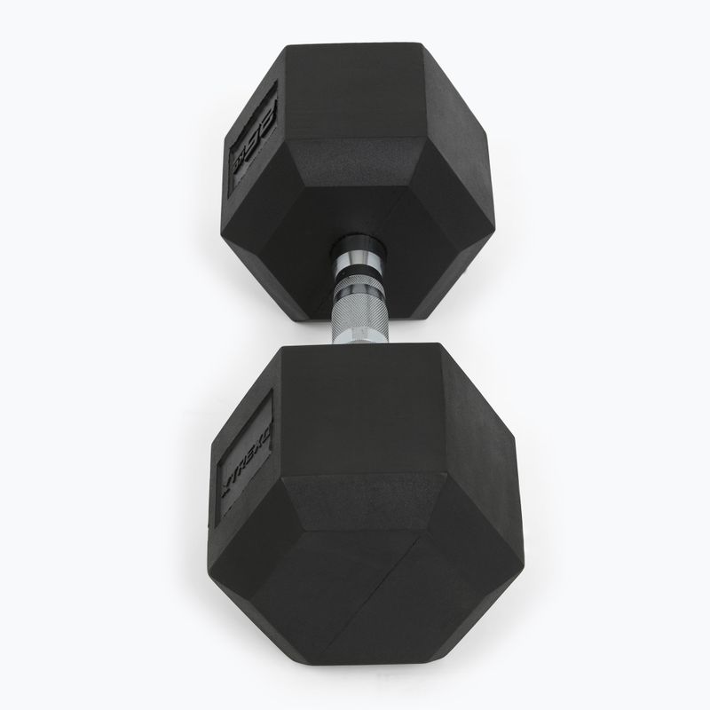 XTREXO Hex HXD250 rubberised dumbbell 25 kg 6