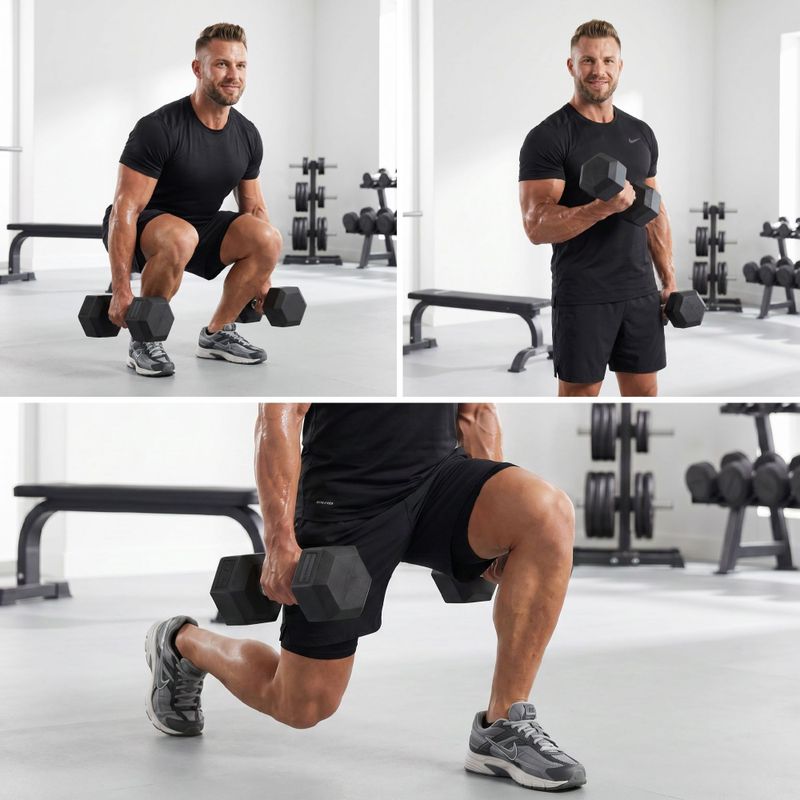 XTREXO Hex HXD250 rubberised dumbbell 25 kg 5