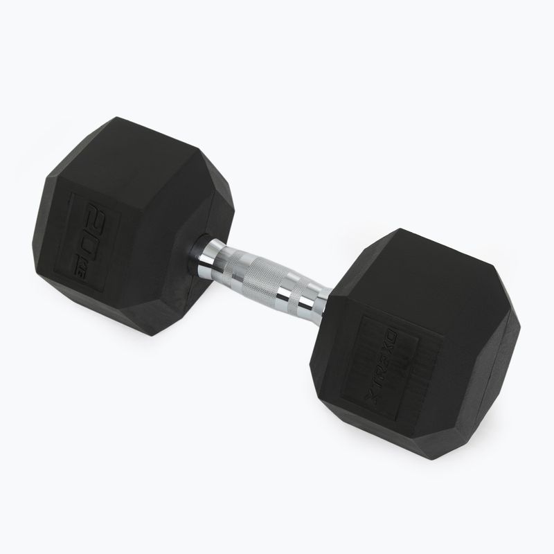 XTREXO Hex HXD200 20 kg rubberised dumbbells