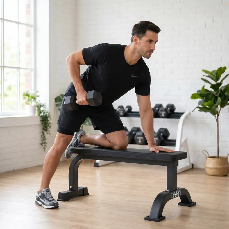 XTREXO Hex HXD100 rubberised dumbbell 10 kg 4