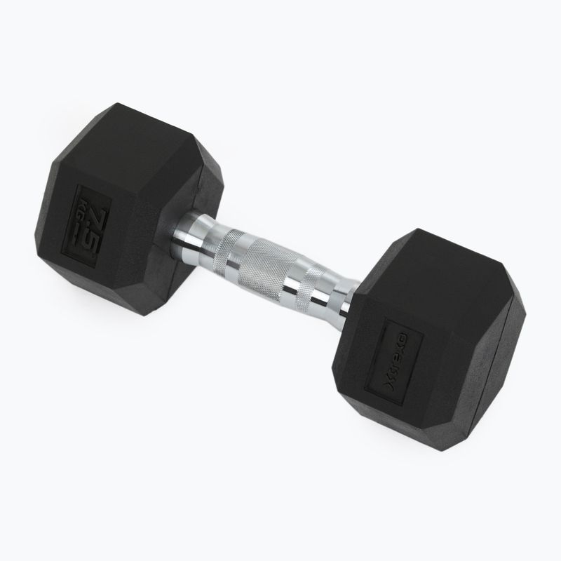 XTREXO Hex HXD75 rubberised dumbbell 7.5 kg
