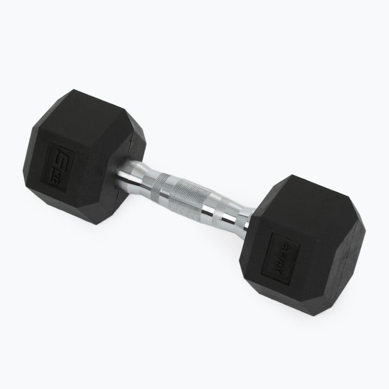 XTREXO Hex HXD50 5 kg rubberised dumbbells
