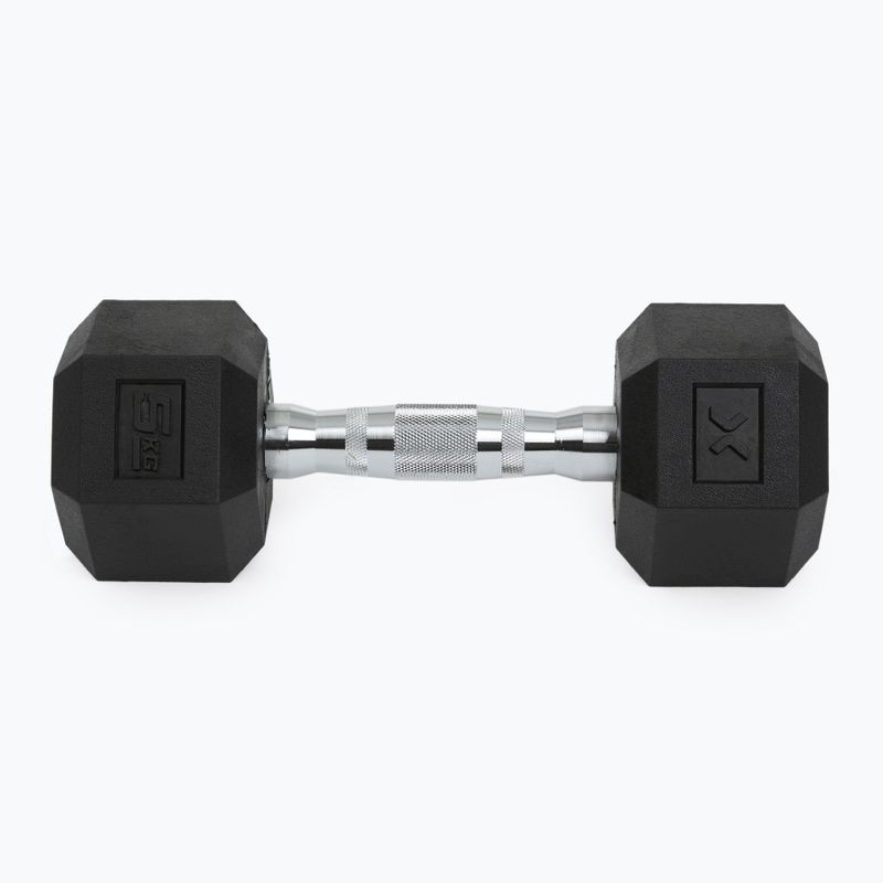 XTREXO Hex HXD50 5 kg rubberised dumbbells 7