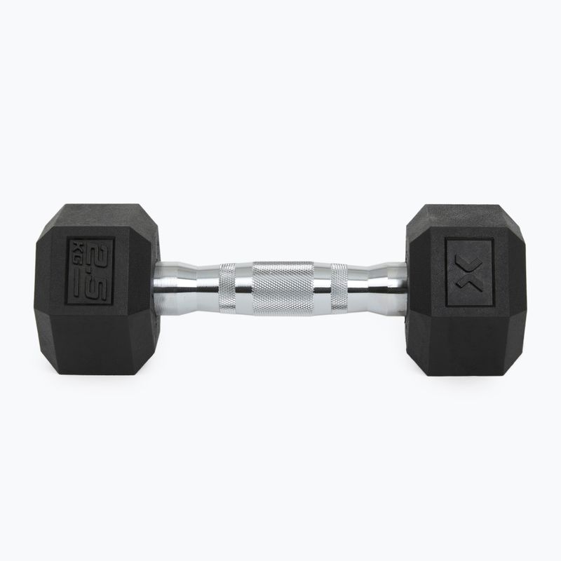 XTREXO Hex HXD25 rubberised dumbbell 2.5 kg 7